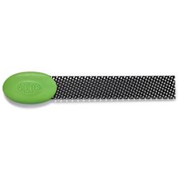 Mudtools Shredders - Flat, Green, 12-1/4" x 2-2/5", back of shredder