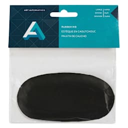 Art Alternatives Potter’s Rubber Finishing Rib - Hard, Large - front of packaging