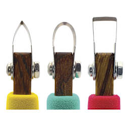 DiamondCore Starter's Carving Tools - Set of 3 - close-up of tips