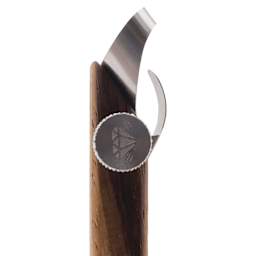 DiamondCore Handheld Clay Extruder - R9, Double Round - close-up of tip, side