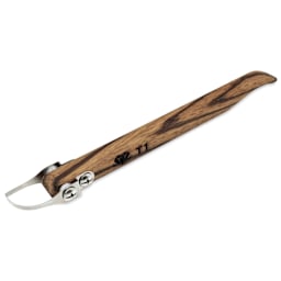 DiamondCore Pottery Trimming Tool - T1, Half Dome w/ Paddle Handle