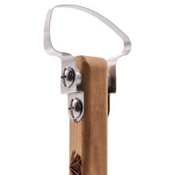 DiamondCore Pottery Trimming Tool - T204, XL Hammer Head w/ Paddle Handle - close-up of tip, angled