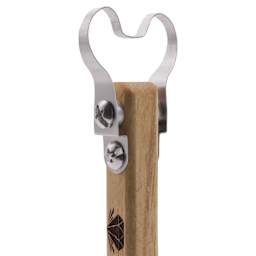 DiamondCore Pottery Trimming Tool - T302, Square Feature w/ Small Paddle Handle - close-up of tip, angled