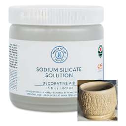 Penguin Pottery Sodium Silicate Solution - 16 oz Jar