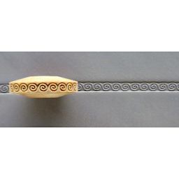 MKM Pottery Tools Finger Roller - Greek Key Spiral applied to clay