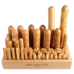 MKM Pottery Tools Tool Holder holding tools