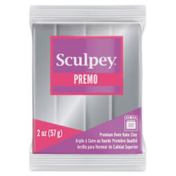 Sculpey Premo - 2 oz, Silver, Metallic