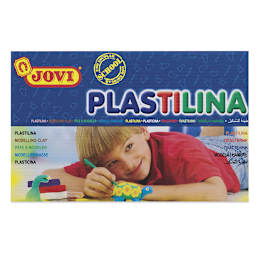 Jovi Plastilina Non-Drying Modeling Clay - Front of package of 30 pc Assorted Colors