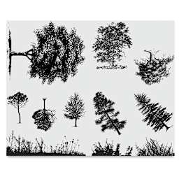Mayco Designer Silkscreens - Trees and Grass