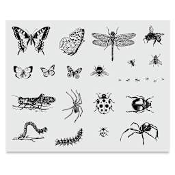 Mayco Designer Silkscreens - Screen of various Bugs shown