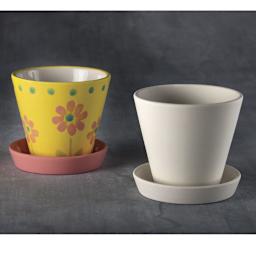 Duncan Oh Four Bisque Planters