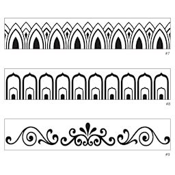 Xiem Mini Art Roller - Scrollwork designs for Set C Rollers shown