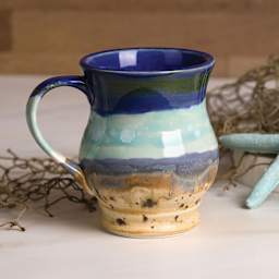 Mayco Stoneware Bisque Mugs - Lisa Mug - finished mug example
