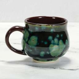 Mayco Stoneware Bisque Mugs - Carmen Mug - finished example