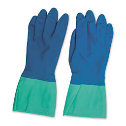 Nitrile Rubber Gloves - 1 Pair, Large - topside