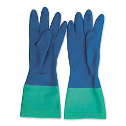 Nitrile Rubber Gloves - 1 Pair, Medium - underside