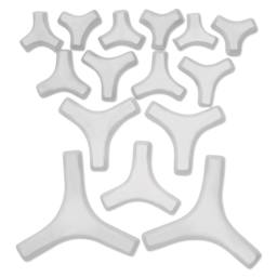 The Ceramic Shop Kiln Stilt B Series w/ Multiple Pins - Set of 15