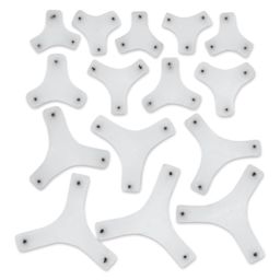 The Ceramic Shop Single Pin A Series Kiln Stilts - Set of 15 - underside of stilts