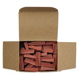 Orton Small Pyrometric Cones, Cone 03, Box of 50 - open packaging with contents, from above