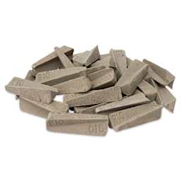 Orton Small Pyrometric Cones, Cone 018, Box of 50 - several cones stacked loosely