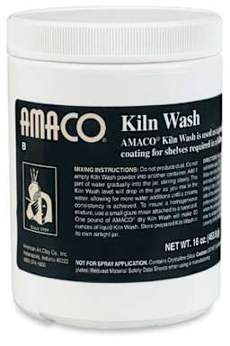 Amaco Kiln Wash - Front of 1 lb jar
