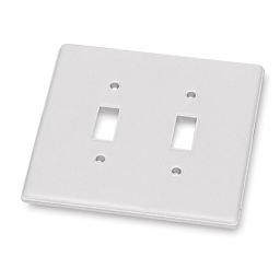 Bisque Imports Bisque Switch Plates - Double Switch Plates, Pkg of 12, 5" x 5"