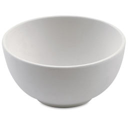 Mayco Earthenware Bisque Rice Bowl - Closeup of single rice bowl