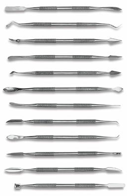 Hawk Wax and Plaster Carving Tools, Set of 12