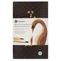 Yasutomo Premium Woodcarving Knives - Set of 7 - front of packaging