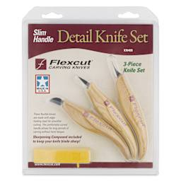 Flexcut Detail Knives - Set of 3 - front of packaging