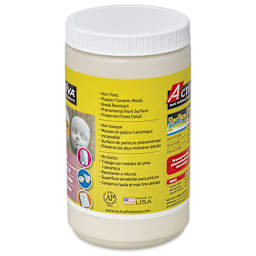 Activa Li-Qua-Che Pourable Papier Mâché - Quart, side of jar