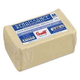 Chavant Renaissance Modeling Clay - 2 lb, White, Medium - top view