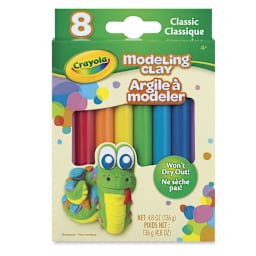 Crayola Modeling Clay - Classic Colors, 4.8 oz, Set of 8, front of the packaging