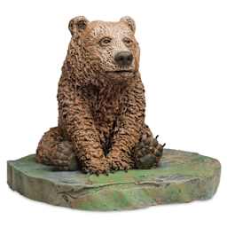 Super Sculpey - 8 lb finished bear sculpture example