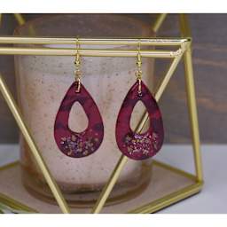 Sculpey Glaze - 1 oz, Gloss finished earring examples