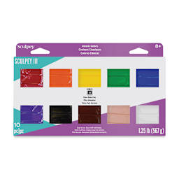 Sculpey III Set - Front of package of Classic Collection Set of 10