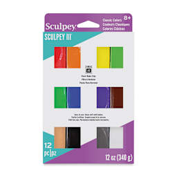 Sculpey III Set - Front of package of Classics Set of 12