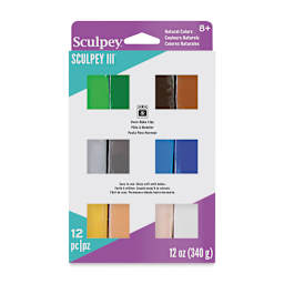 Sculpey III Set - Front of package of Naturals Set of 12