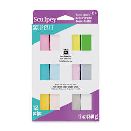 Sculpey III Set - Front of package of Pearls and Pastels Set of 12