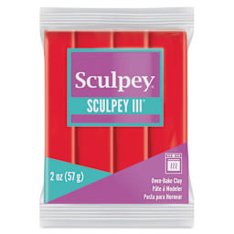 Sculpey III - 2 oz, Red Hot Red