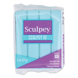 Sculpey III - 2 oz, Aqua, in packaging