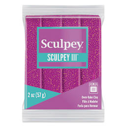 Sculpey III - Violet Glitter, 2 oz