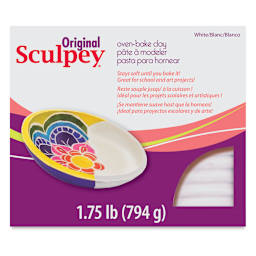 Original Sculpey - Package, 1.75 lb, White back of packaging
