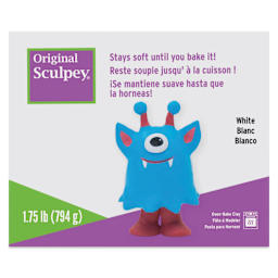 Original Sculpey - Package, 1.75 lb, White front of packaging