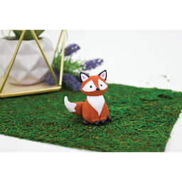 Original Sculpey - Package, 1 lb, Terra Cotta finished fox sculpture example