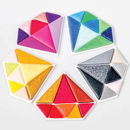 Staedtler Fimo Glitter Effect Polymer Clay - Assorted Colors, Set of 24 completed diamond project