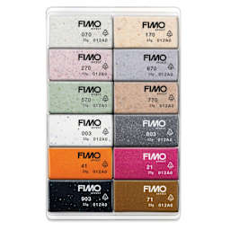 Staedtler Fimo Effect Botanical Polymer Clay - Set of 12, Boho, clay colors