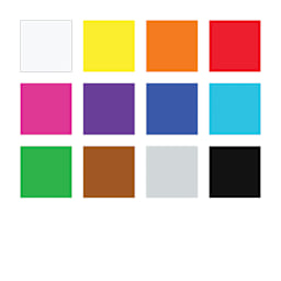 Staedtler Fimo Soft Polymer Clay - Basic Colors, Set of 12, swatches