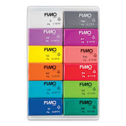 Staedtler Fimo Soft Polymer Clay - Brilliant Colors, Set of 12