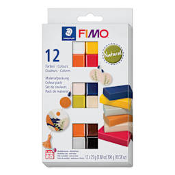 Staedtler Fimo Soft Polymer Clay - Natural Colors, Set of 12